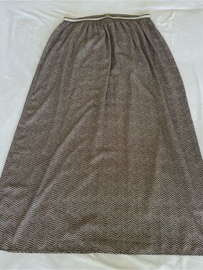 Old Navy Maxi Skirt Women's  Small Polka Dot Brown White‎ Elastic Waist